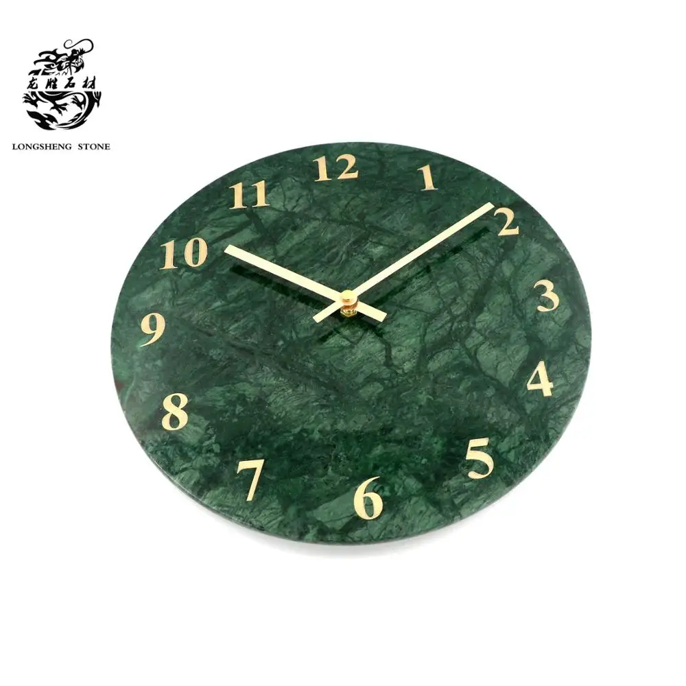 Wholesale 12 Inch Luxury White Marble Wall Clock Large Size Personalized Living Room Clock with Alarm Function Separates Design