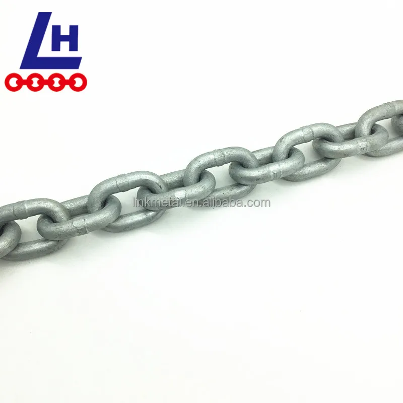G80 12mm Hot Dip Galvanized Alloy Steel 2-1/8 CM490 CM690 Marine Mooring Stud Link Anchor Chain