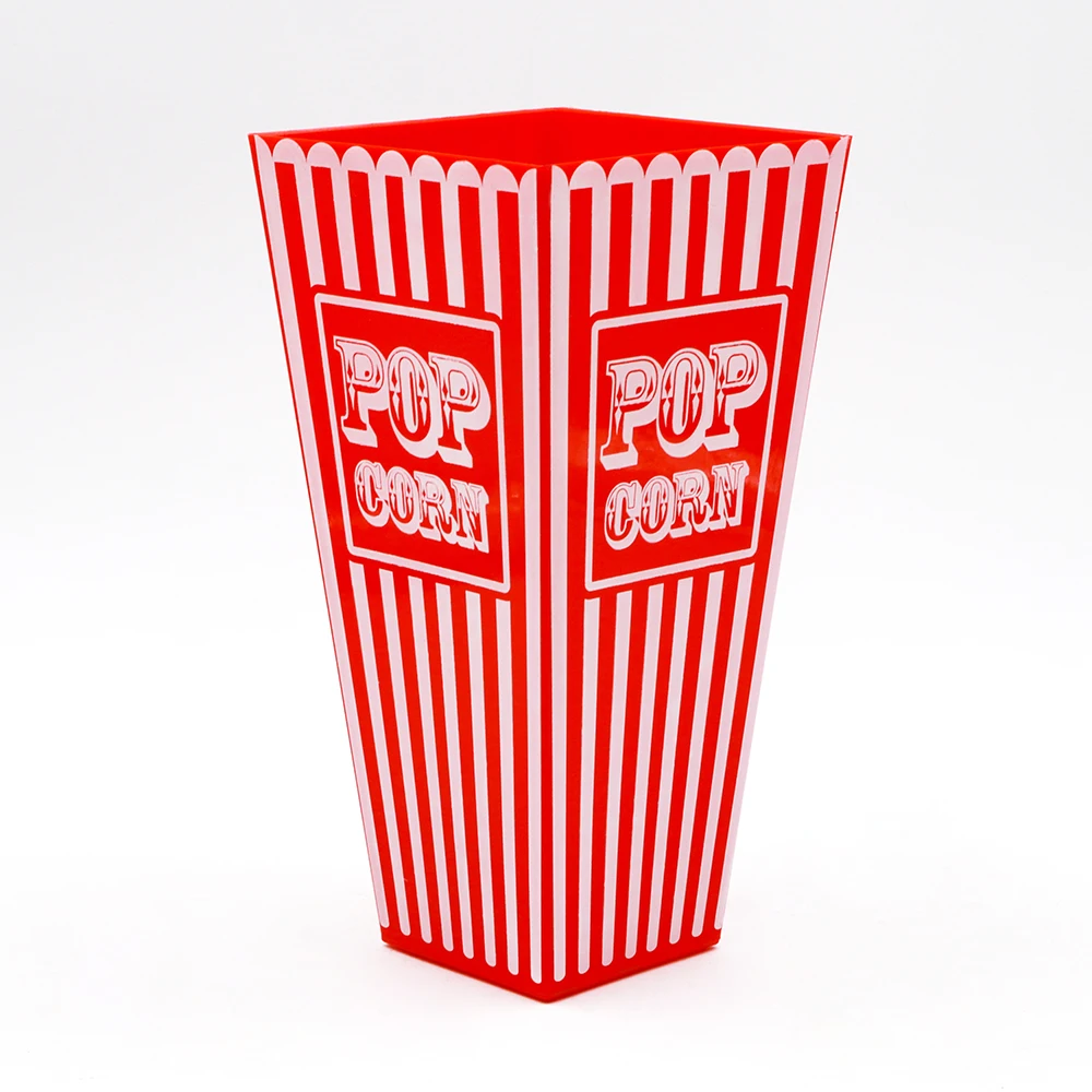 Full sizes popcorn bucket  food container cup plastic popcorn cup cheap price for packing