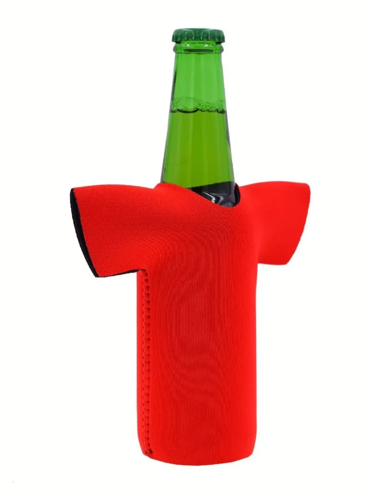 Neoprene T-shirt Beer Bottle Cover