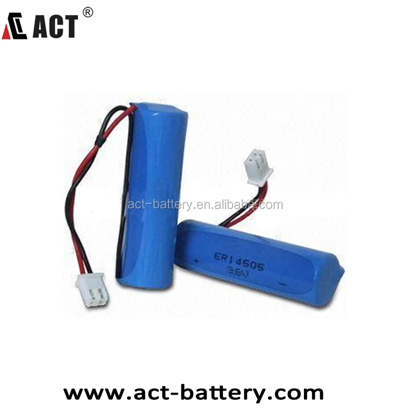 ER14505 3.6V 2.7Ah AA Lithium Battery with Axial Pins