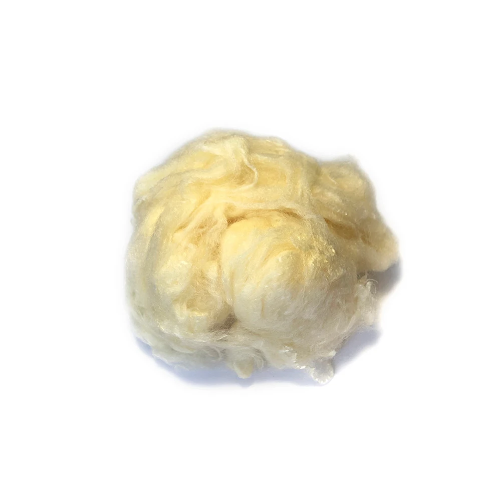 1.5d*32mm pet bottles recycled white polyester staple fiber for yarn