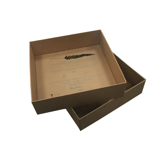 custom cheap empty kraft brown paper gift chocolate box