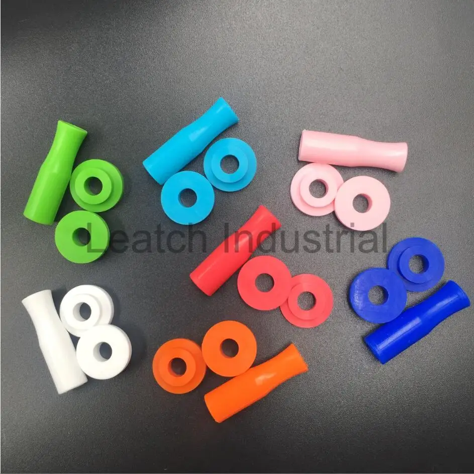 Leatchliving Stainless steel drinking metal straws with silicone tips and silencers