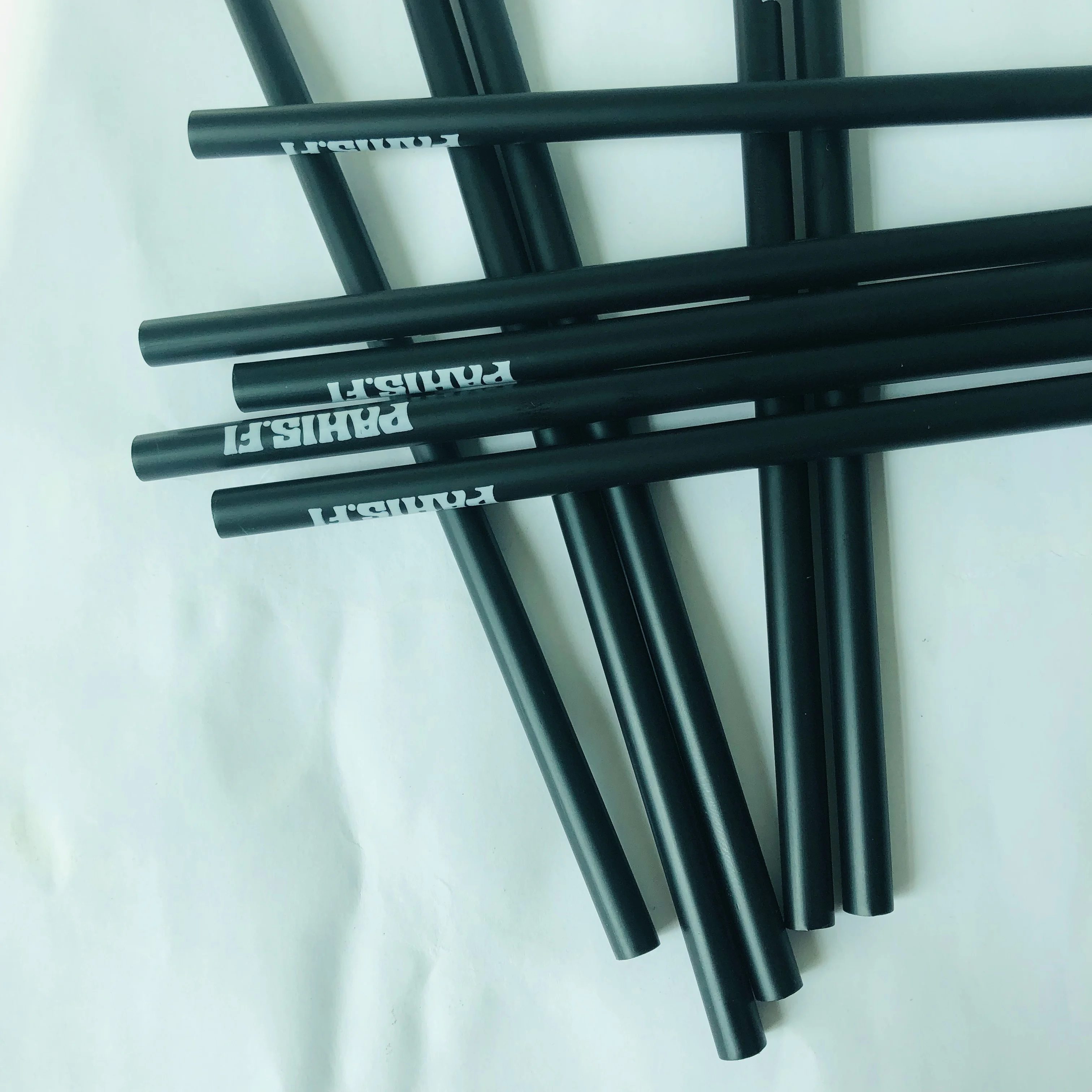 100 шт Черный одноразовые пластиковые питьевые соломинки удлиненные изгиб всасывающая трубка присоски для пивной бар сока