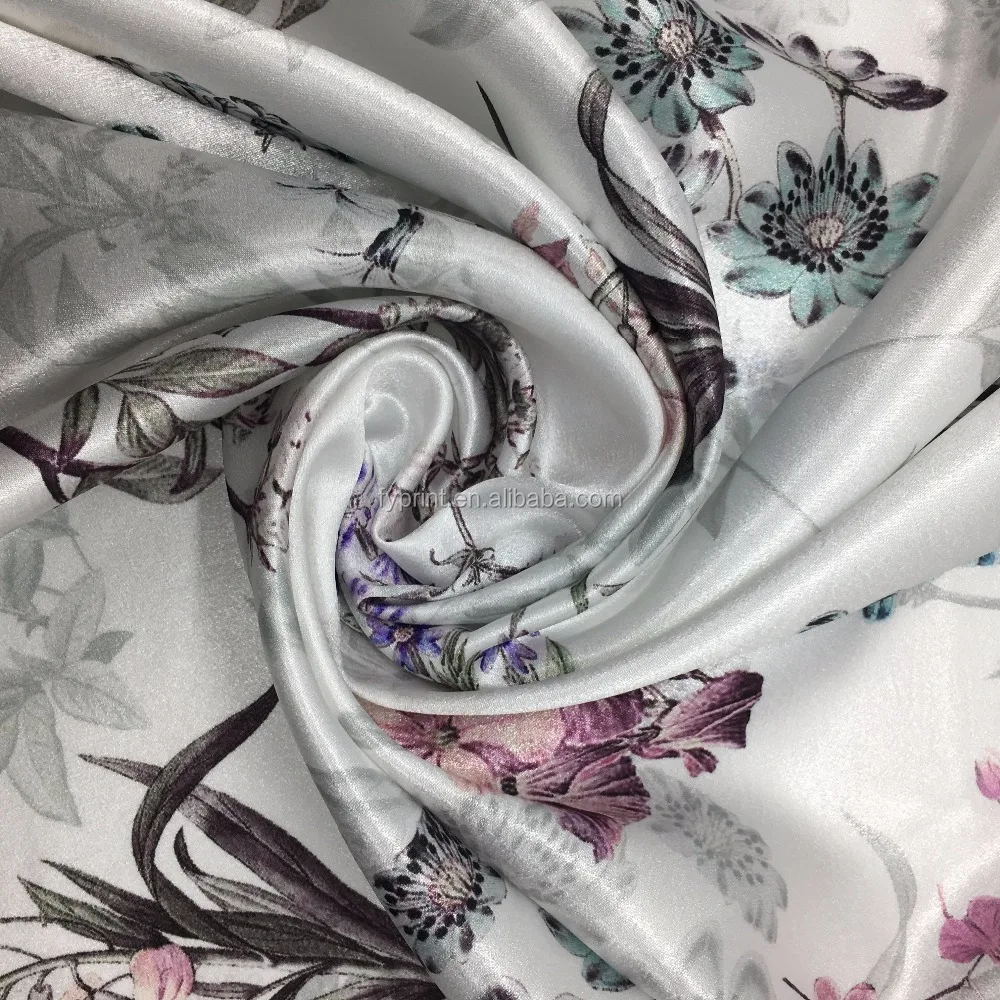 Chinese Manufacturer Custom Fabric Digital Printing Satin