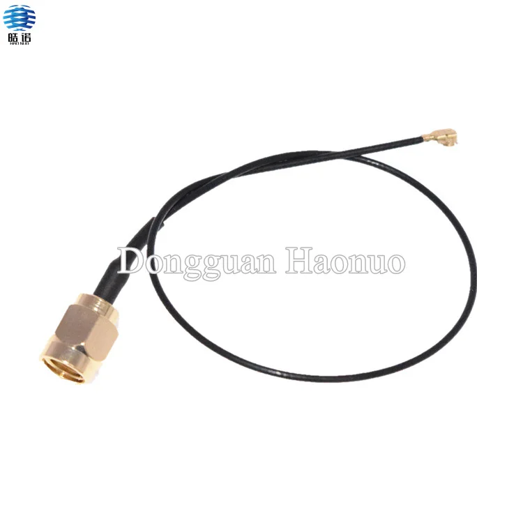 Antenna Ufl Extension Cable RG113 Micro Coaxial Cable Assembly IPEX / U.FL To SMA Male Bulkhead Pigtail Cable