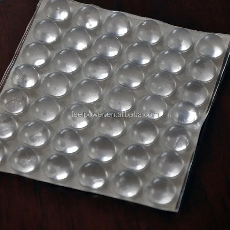 Soft Self Adhesive Silicone Rubber Bumpers Pads Anti slip bumpons for Furniture