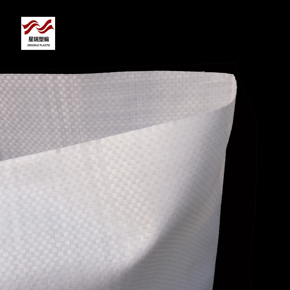 Xingrui white 50kg polypropylene charcoal packaging bag feed bags for sale