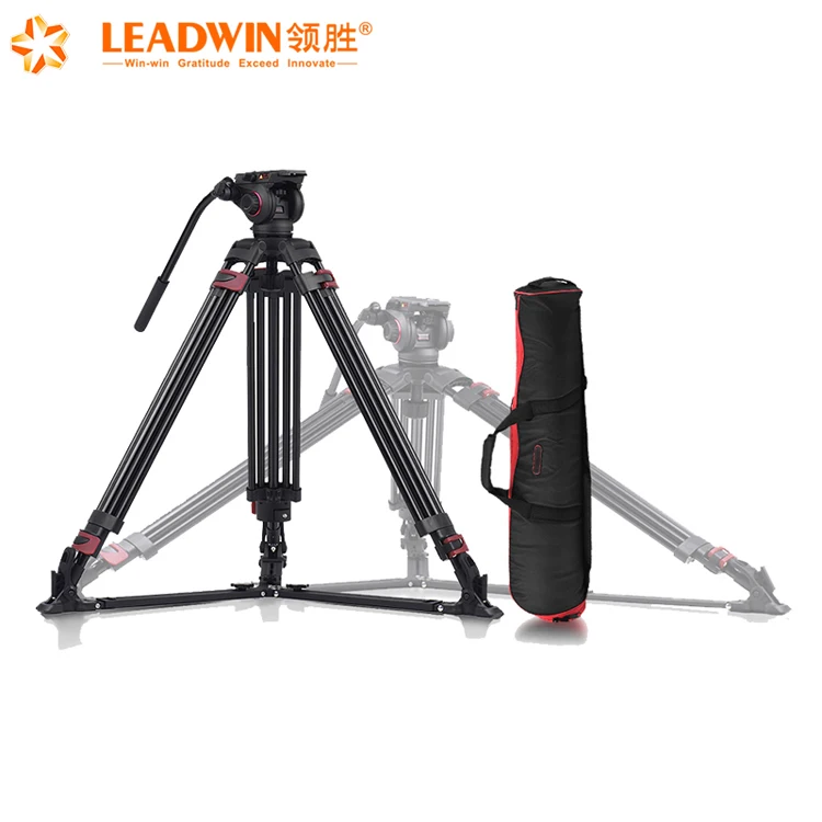 609A профессиональный видео штатив-трипод из алюминиевого сплава с панорамной головкой, подходит для видеокамеры и Dslr