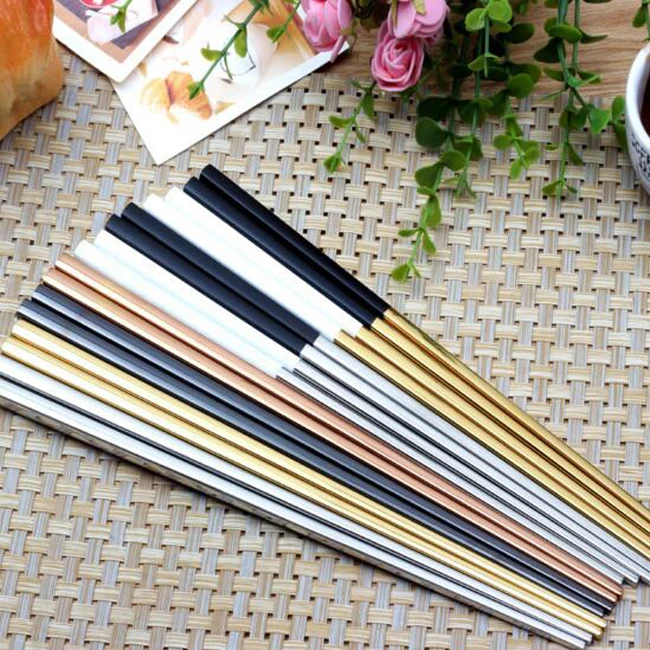 
New Design Stainless Steel Sushi Chopsticks 