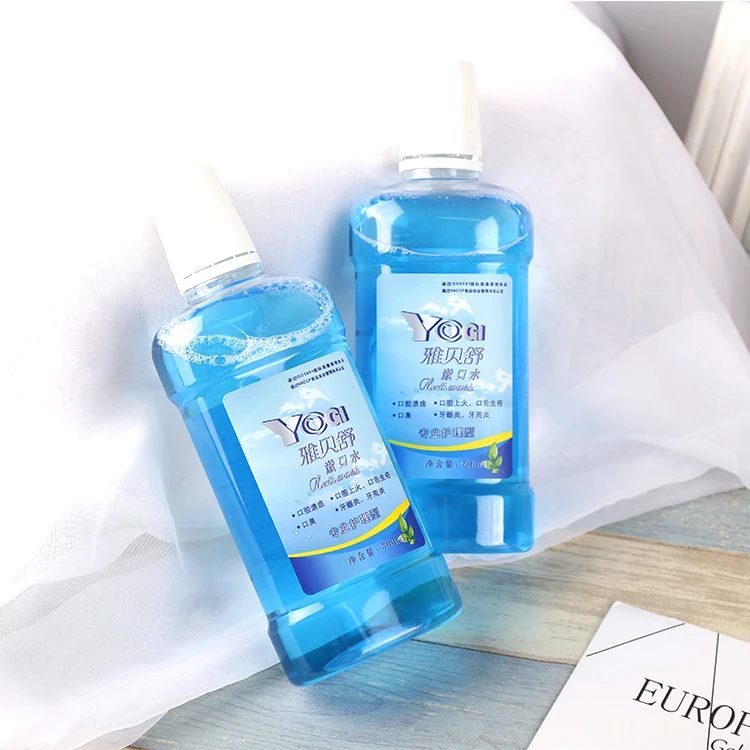 500ML mint flavor alcohol contained anti-bacteria mouth wash for fresh breath