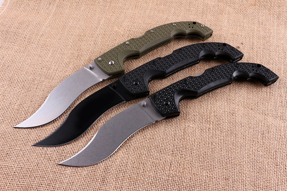 Stainless steel folding pocket knife outdoor knife with ABS and glass fiber handle