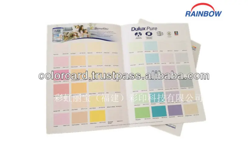Pantone Emulsion Paint Color Card Printing