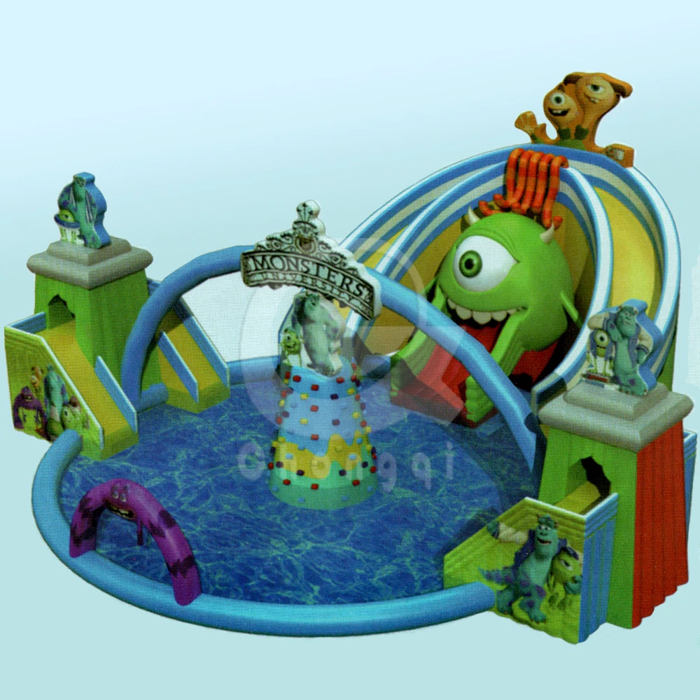 chongqi parque acuatico inflable acuatico obstaculos juegos inflable