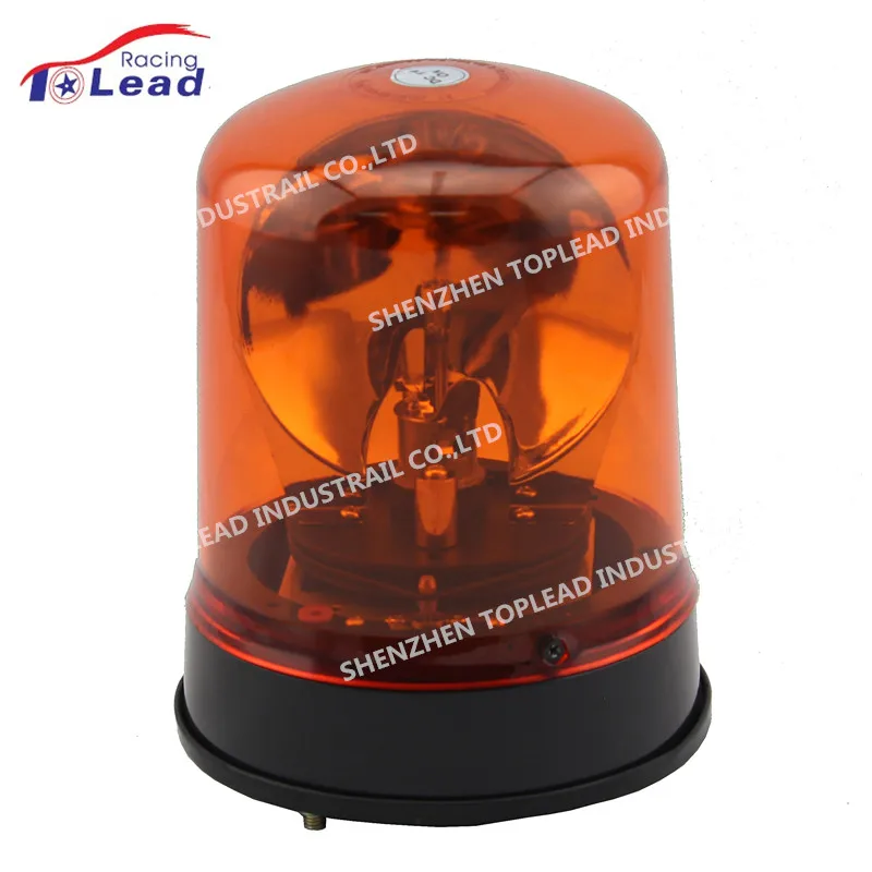 Super Bright DC12-24V halogen Rotating emergency warning Beacon,  PC lens Amber revolving  Safety Traffic Rotary Lamp for Britax