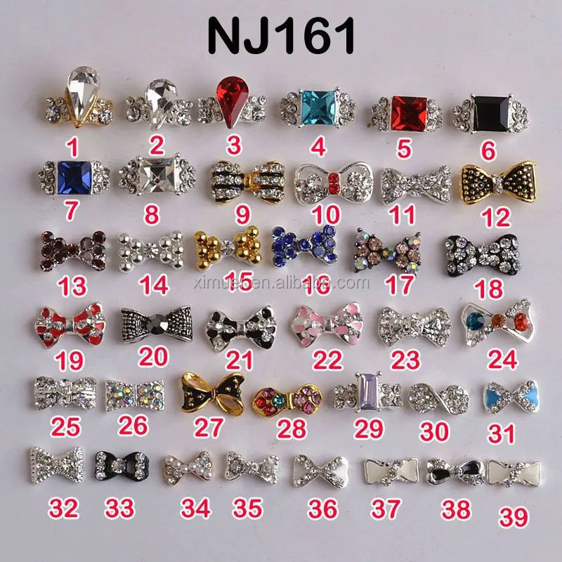 Latest wholesale 3d nail art product 3d nail art charms