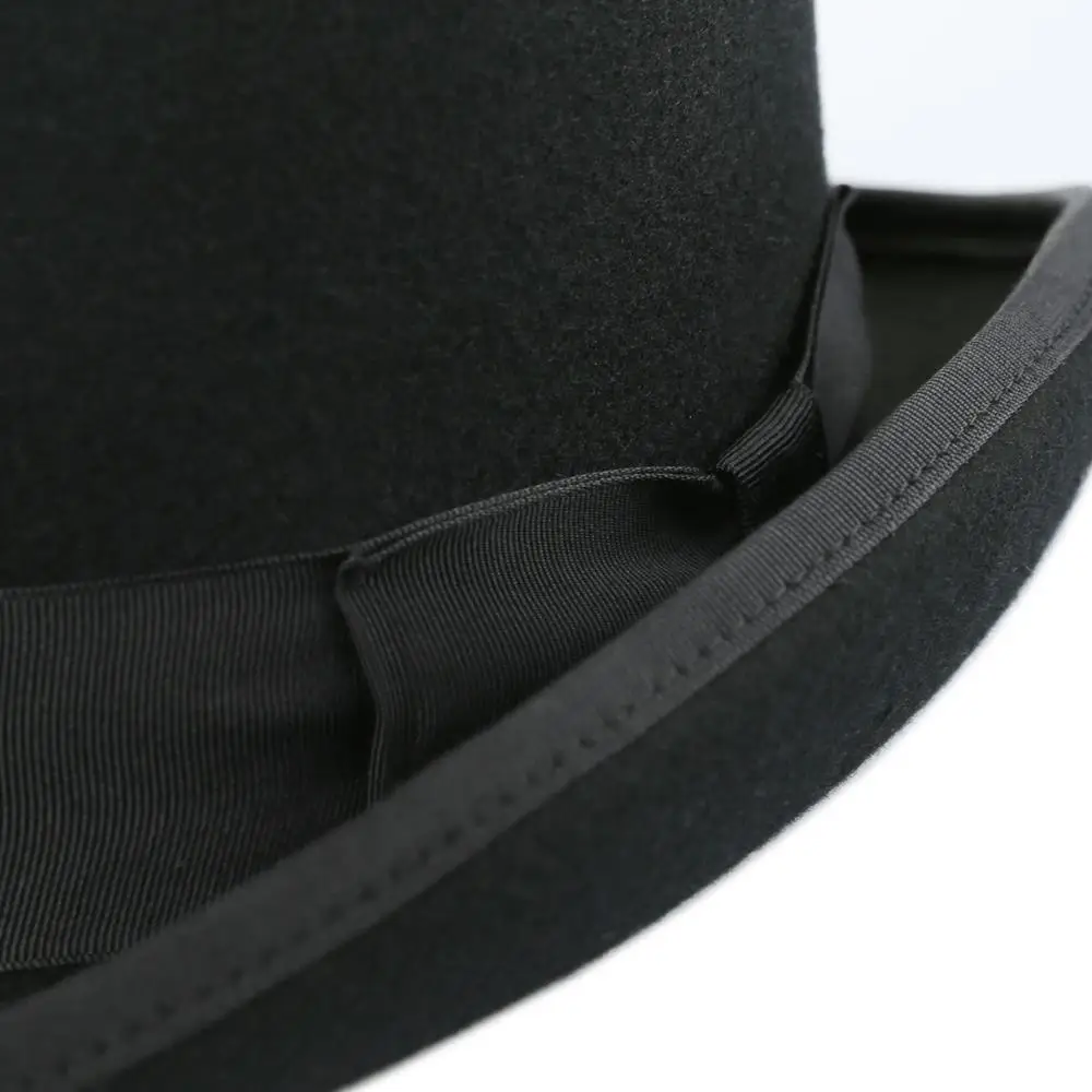 fashion 100% australia wool felt black ,white ,purple satin lined formal top hat royal top hats