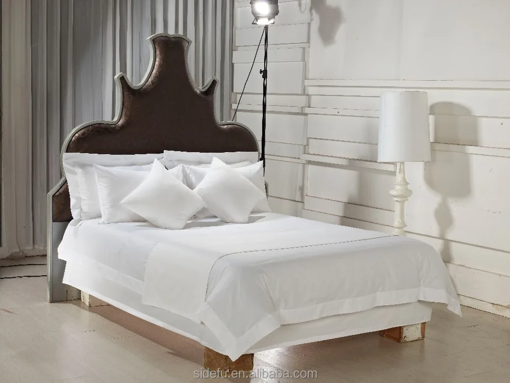China Supplier Percale White Hotel Bulk 100 Cotton Bed Sheets