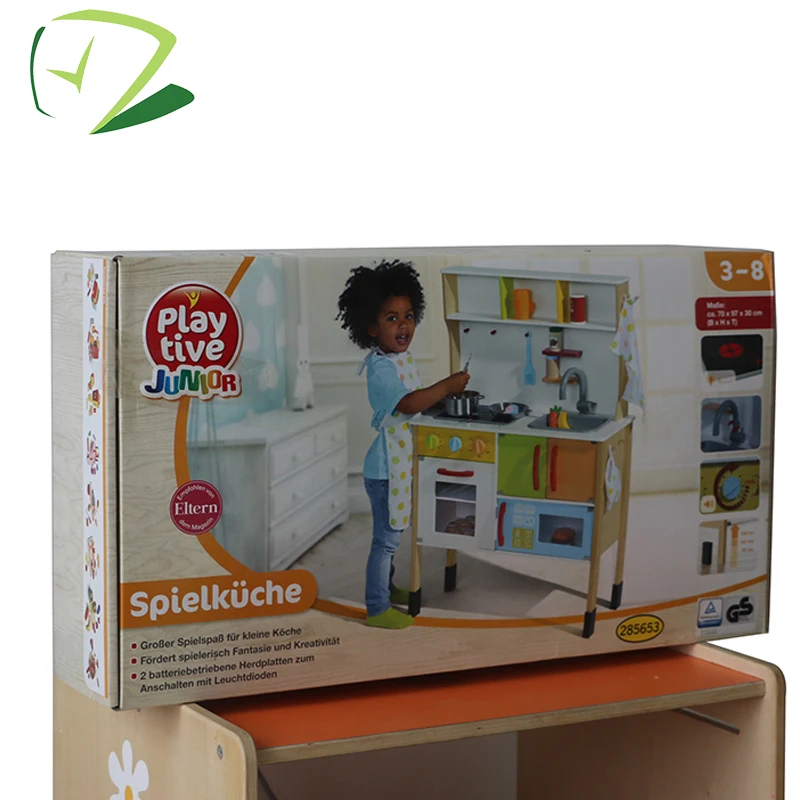 Non-toxic paint cheap children baby boys wooden toy kitchen