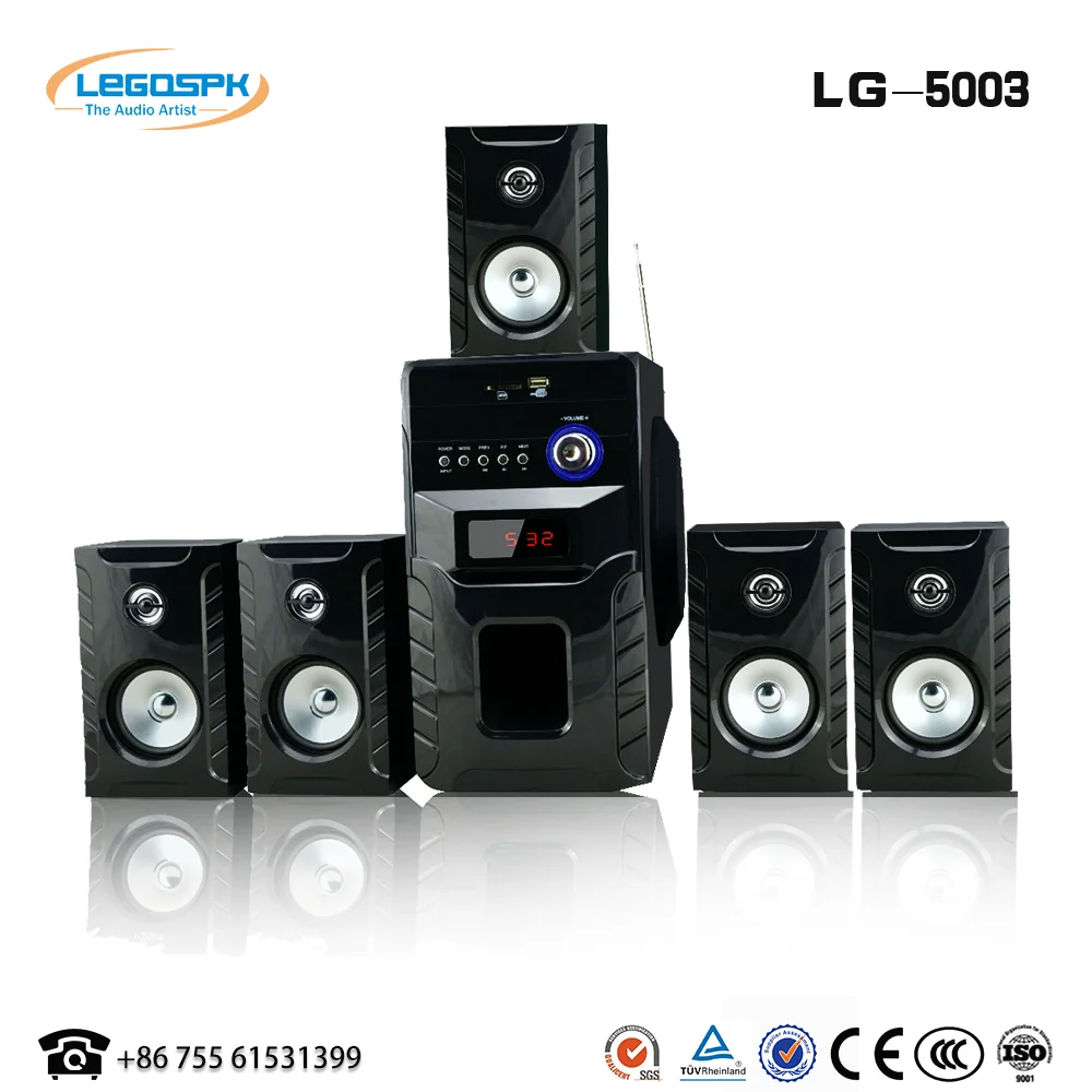 Высококачественный Профессиональный динамик 5,1 для домашнего кинотеатра с пультом ДУ usb sd fm и микрофоном