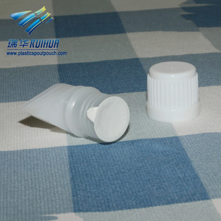 15mm pouch spout cap plastic fitment with foil liner