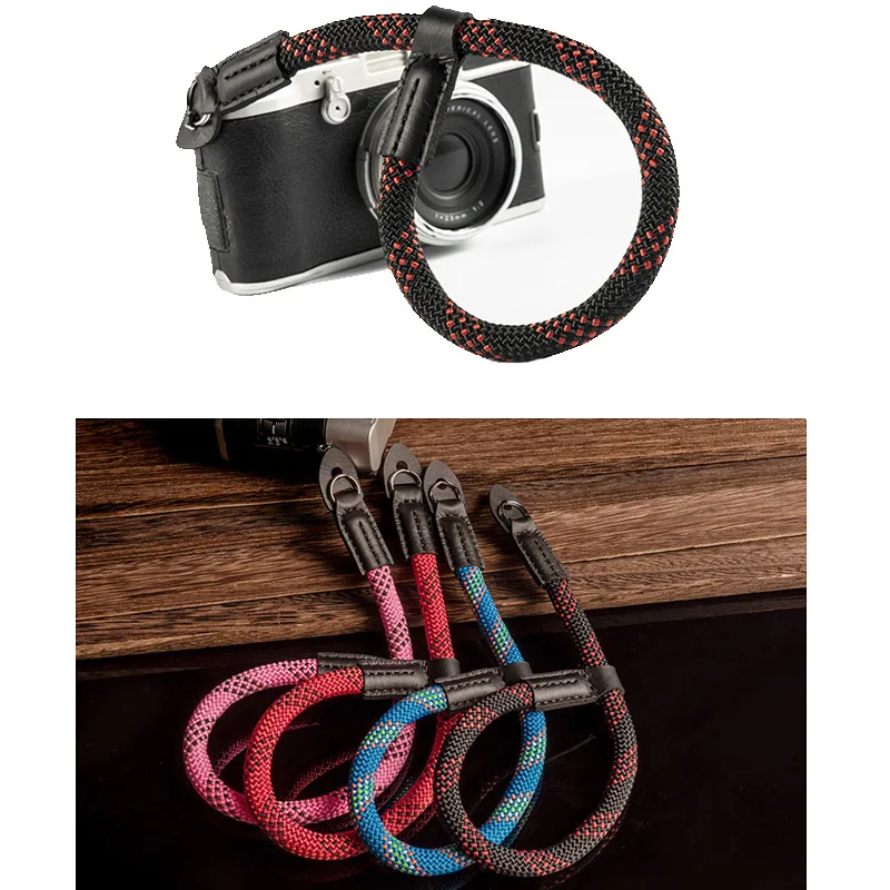 Custom Logo Nylon Adjustable Custom Wrist DSLR Camera Hand Strap for Nikon