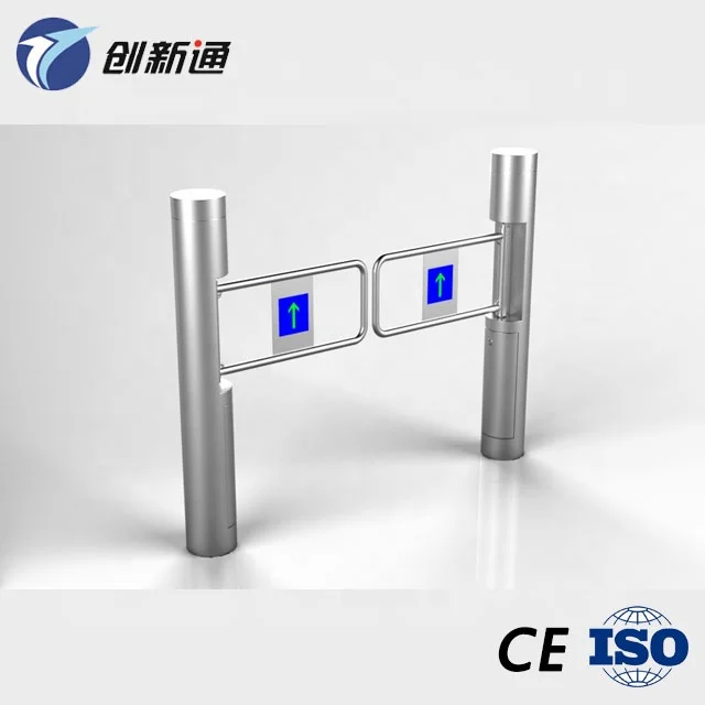 Поворотный турникет квадратной формы, коммерческое здание, ручная кнопка выхода, однополюсный Поворотный барьер ворота
