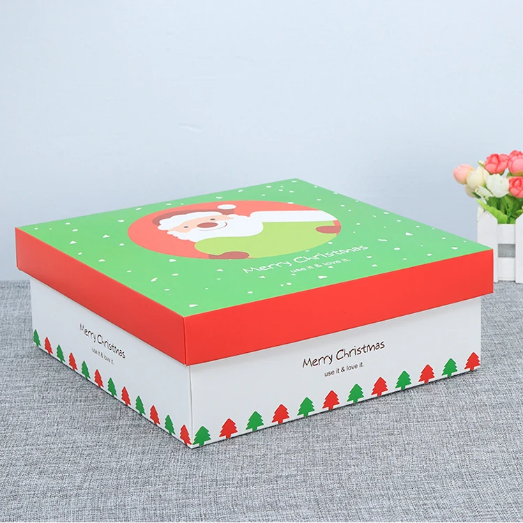 Christmas Gift Boxes Custom Logo Design Paper Cardboard Packing Boxes for Shoe