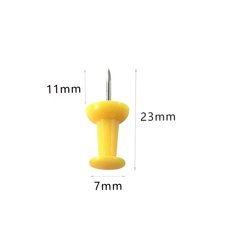 Factory Direct Sale Drawing Pin Cork Push Wholesale Colorful Plastic Paper 400