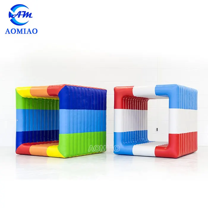 2024 New Product Outdoor Inflatable rolling game Inflatable Flip It Game Inflatable Team Building Game Cube Flip It for Sale