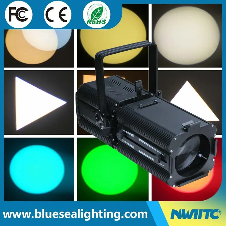 3200K 5600K Iris holder led cob gobo projector zoom 200w profile light