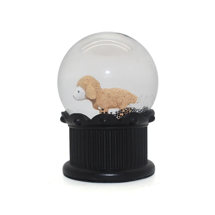 Custom cute sheep snow crystal ball