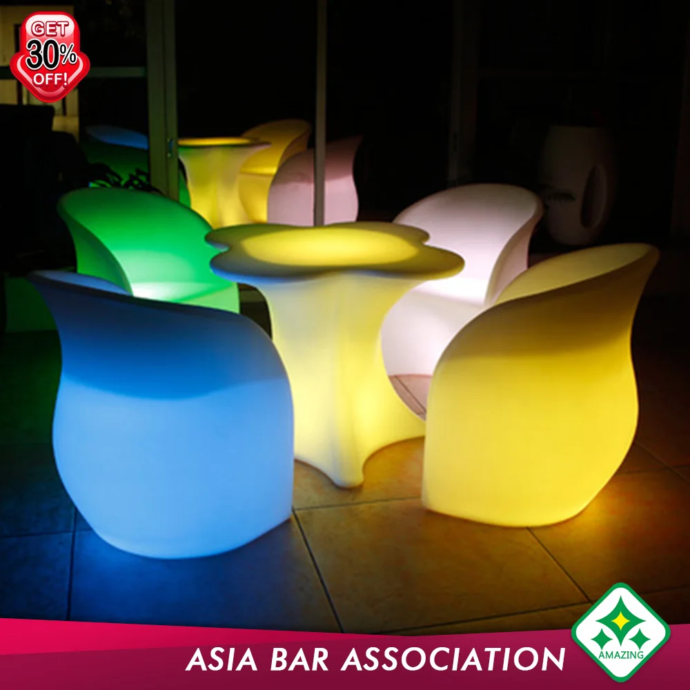 
Modern light up Bar Table night club furniture 
