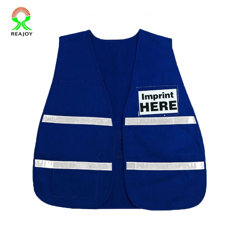 Incident Command Polyester/Cotton Blue Safety Vest
