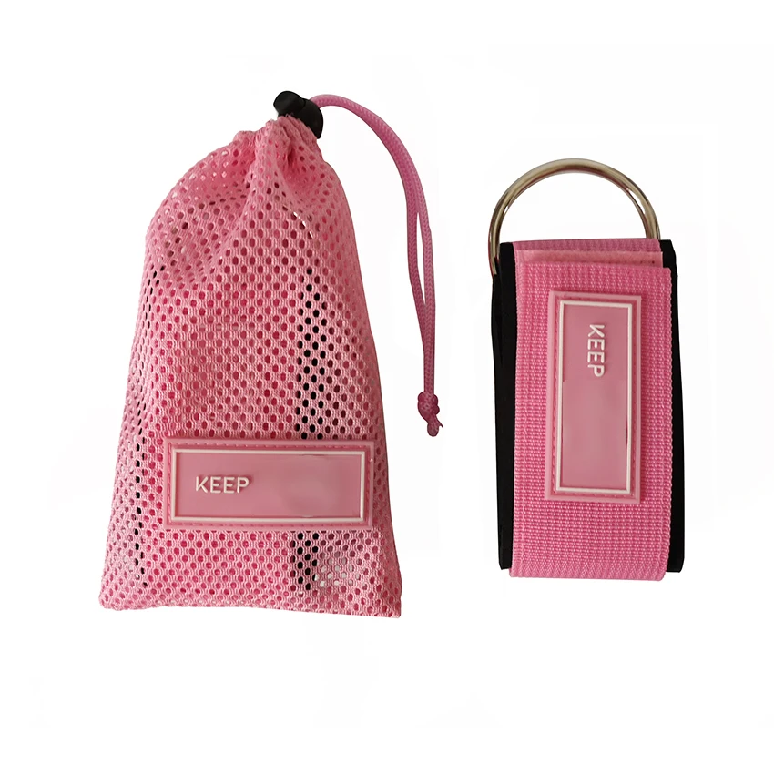 Neoprene Padded Leg Exercise Pink Ankle Strap for Cable Machine