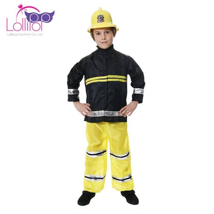 Factory direct supply fireman sam character cosplay kids firefighter child costume