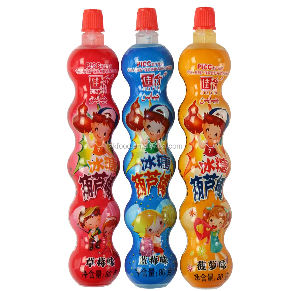 Желейная палочка в форме калабаша, фруктовый сок/безалкогольные напитки pop, оптовая продажа
