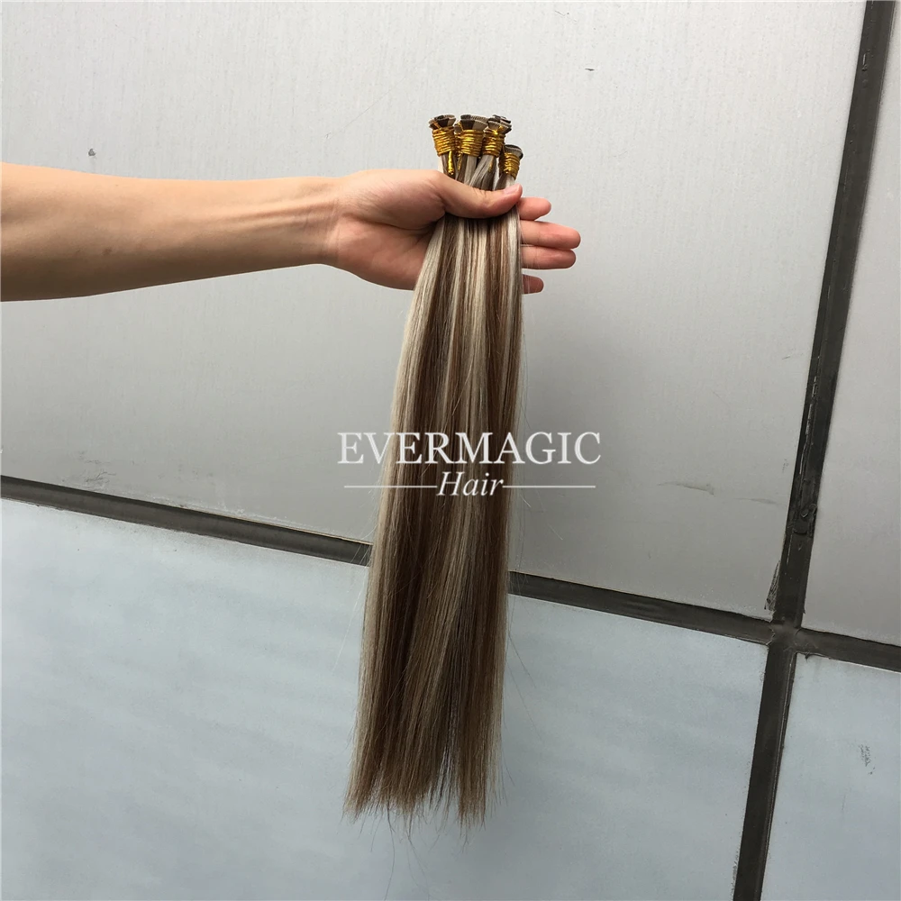 
100% cuticle aligned virgin human hair online products men-made hair weave Hand tied Hair bundles 