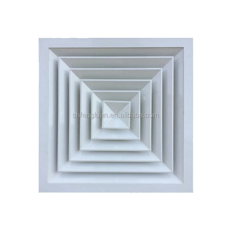 Aluminum air return grille diffuser with obd