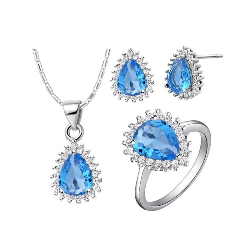 manufacture hot sale beautiful bridal custom jewelry set
