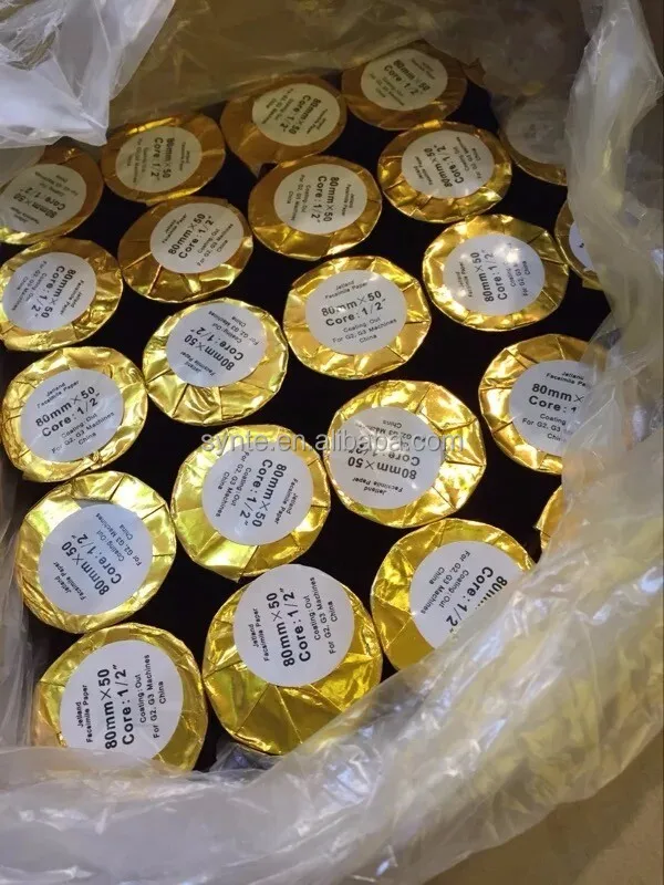 3-1/8 x 230 (50 Rolls) Thermal Paper Rolls BPA Free 80x70 80x80 55g 65g plastic core