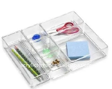 
Clear Acrylic Desktop Organizer/Acrylic Stationary Organizer 