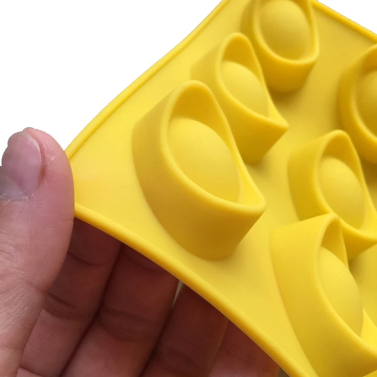9 cavity Silicone Chinese Gold Ingot Chocolate Moulds  for Cake Decorating