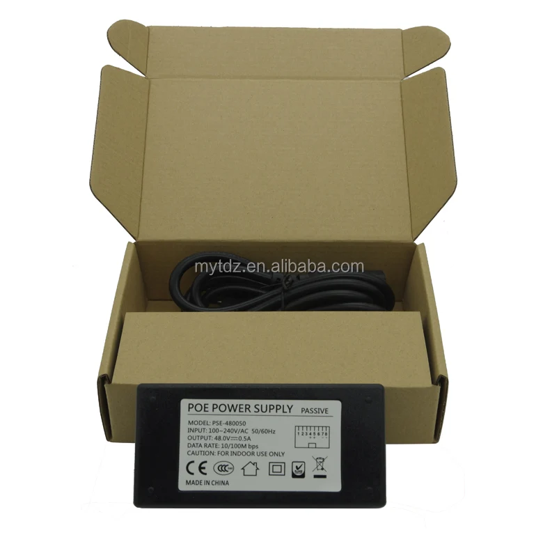 Высокое качество, 24V 2A 48 вт Power over Ethernet Poe адаптер питания