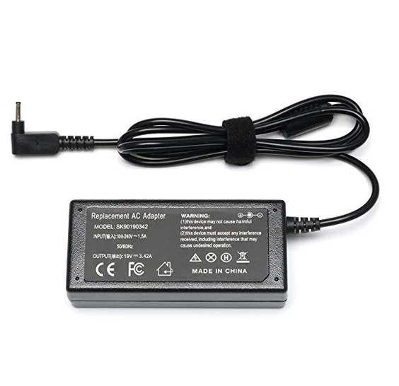 19V 3.42A 65W Replacement Laptop Battery Charger for Acer ChromeBook C720 C720P Ac Adapter Power Supply Cord