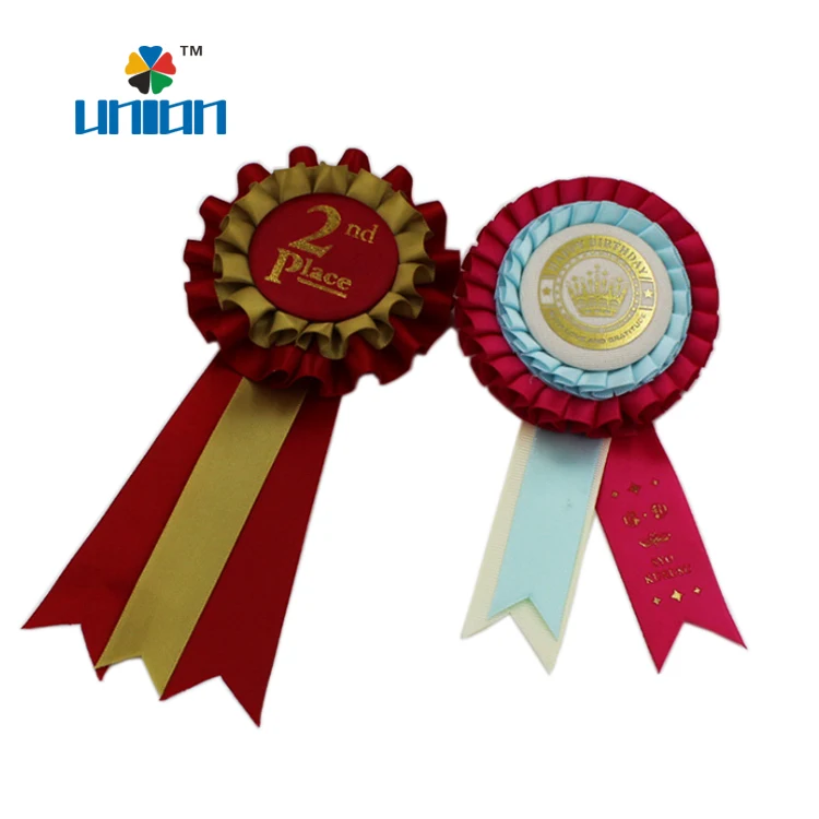 Wholesale promotional award ribbon rosettes