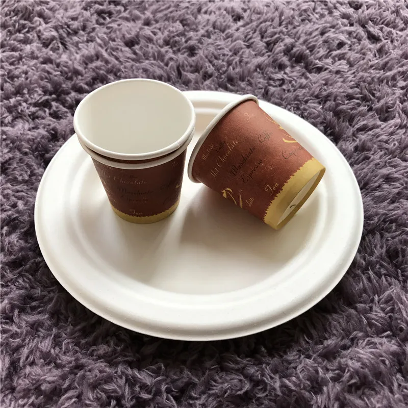 
custom printed paper cups 8OZ custom disposable hot drink paper cup 12O Z single wall biodegradable paper cups 16OZ 