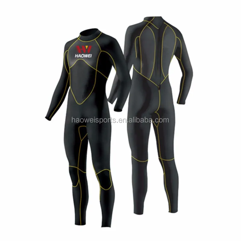 
3mm mens wetsuit with skin neoprene in chest and back 