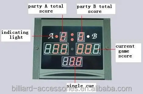 Электронная бильярдная доска Hongjie, Электронная доска для снукера, аксессуары для бильярда